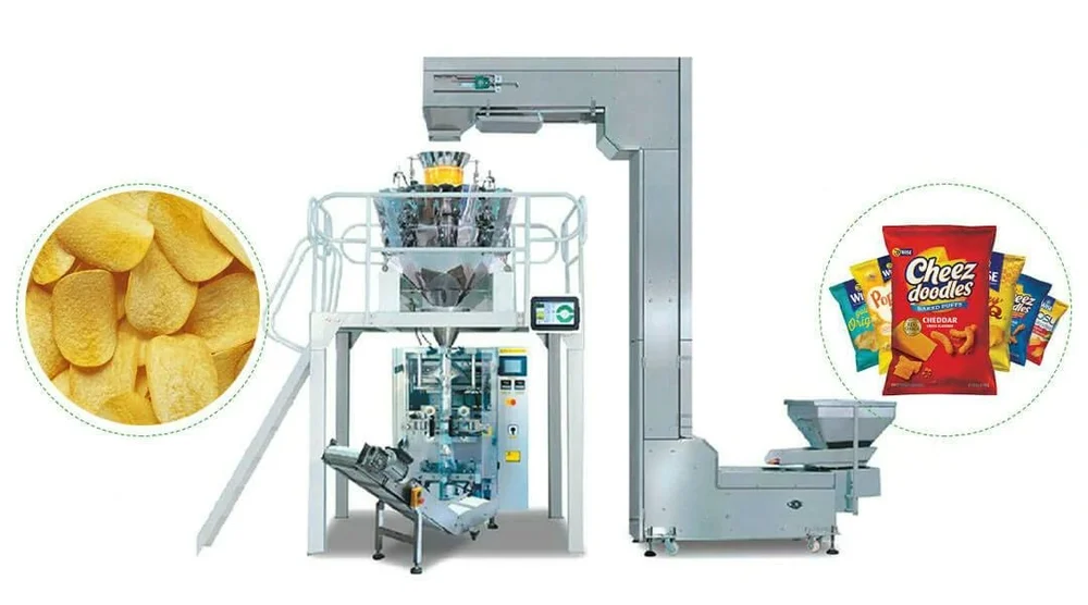 500 PPH Automatic Potato Chips Packing Machine